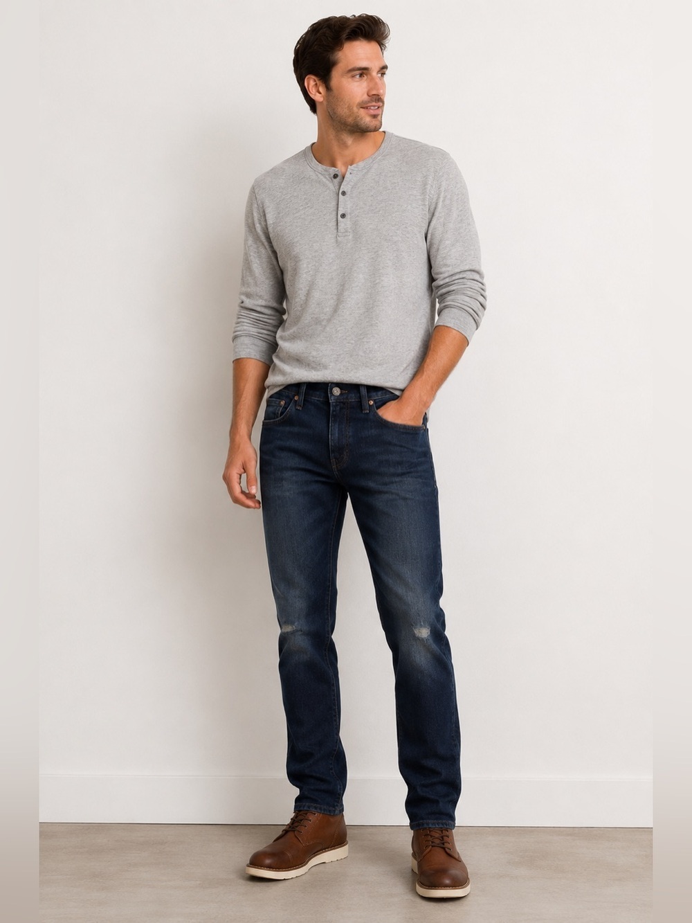 Levi's 511 Dark Blue Wash Straight Jeans Size 31 30 Denim Stretch Capsule Slim